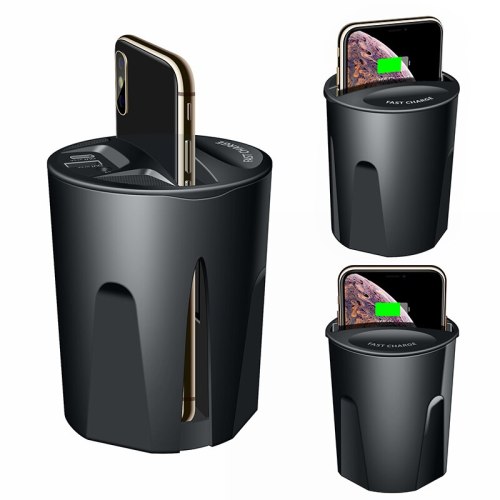 10W fast wireless charger car charger cup for iPhone 11 Pro XS XR/X/8 for Samsung Galaxy S9/S8/Note10/Note9 car charger