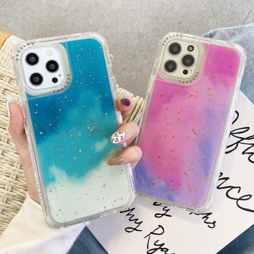 Phone Case For iPhone 13 12 11 Pro XR XS MAX 6 6S 7 8 Plus X SE 2 3 In 1 Shockproof Silicone Protection Rainbow Colors Back Cover