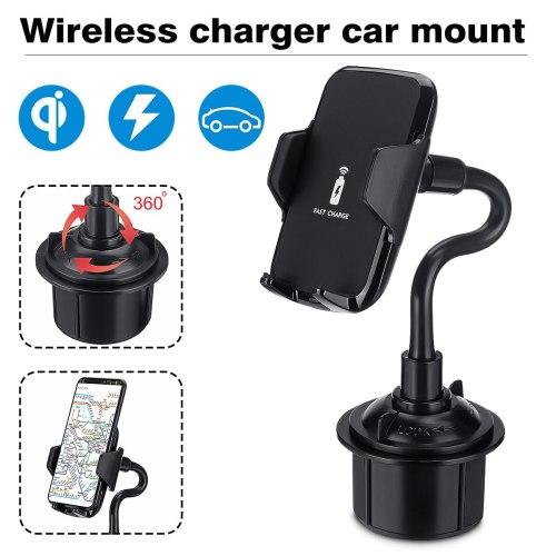 The new car adjustable bracket is suitable for the ultra fast wireless charger of Huawei / Samsung / iPhone