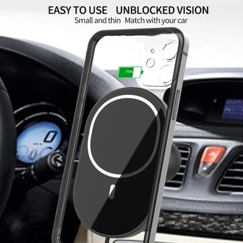 New 15WQi magnetic charger for iPhone 12 mobile phone exhaust hole magnetic wireless car holder