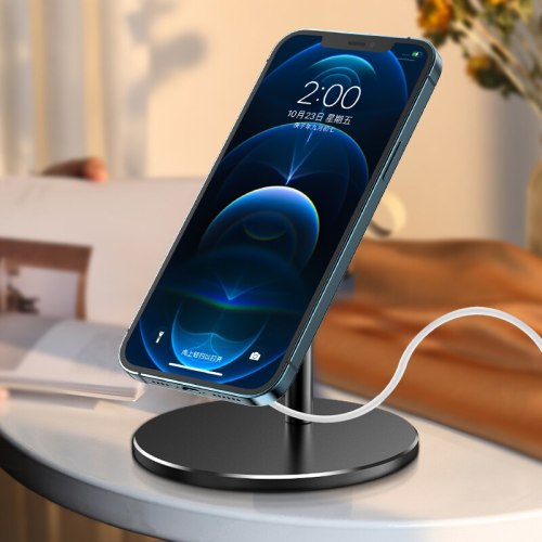 Suitable for MagSafe iPhone 12Pro 12ProMax 12mini charger folding mobile phone holder 360 degree wireless charging stand
