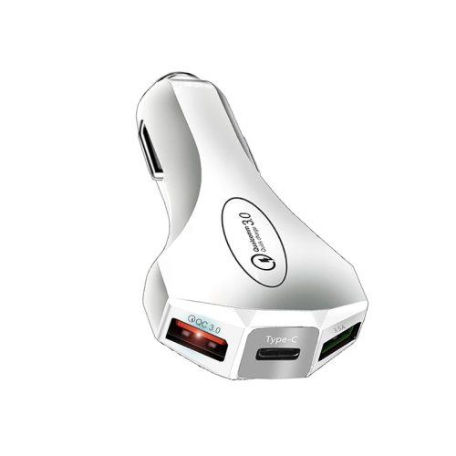 Type-c USB fast car charger QC 3.0 dual USB car charger travel portable car charger fast charging