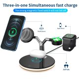 3 in 1 Magnetic Wireless Chargers 15W Fast Charging Station for Magsafe iPhone 12 pro Max Charger for Apple Airpods pro Watch