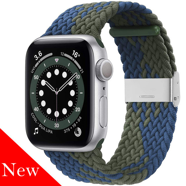 Solo Loop Adjustable Braided Strap For Apple Watch Band 44mm 40mm 38mm 42mm Sport Bracelet