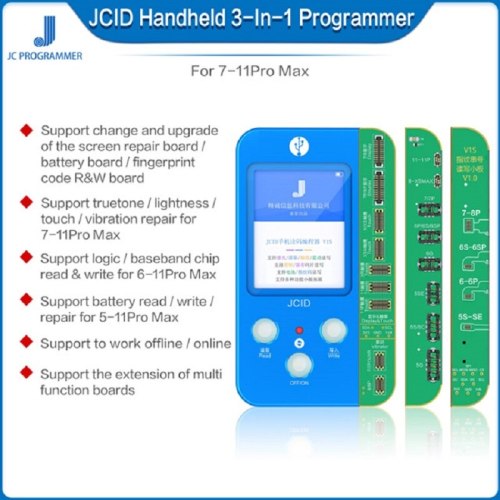 JC V1S LCD True Tone Programmer Battery Fingerprint SN Reader Dot Matrix True Tone Programmer for iPhone 7 7P 8 X  XS 11 Pro MAX
