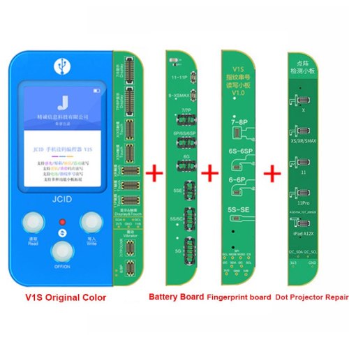JC V1S LCD True Tone Programmer Battery Fingerprint SN Reader Dot Matrix True Tone Programmer for iPhone 7 7P 8 X  XS 11 Pro MAX
