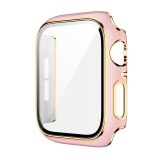 Glass+case For Apple Watch Series 6 5 4 3 SE iWatch Case 44mm 40mm 42mm 38mm Two-color Bumper Screen Protector+cover Accessorie