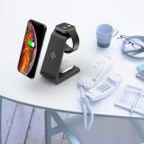 QI 3 In 1 Wireless Charger For Iphone 11/XS/X/Airpods Pro/Iwatch 5/4 Fast Charge Wireless Charge Stand For Samsung S10/Bud/Watch
