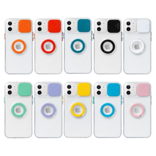 Camera Lens Whit Ring Phone Case For iPhone 12 11 Pro X XR XS Max 7 8 Plus 12 Mini Protection Soft TPU Transparent Back Cover