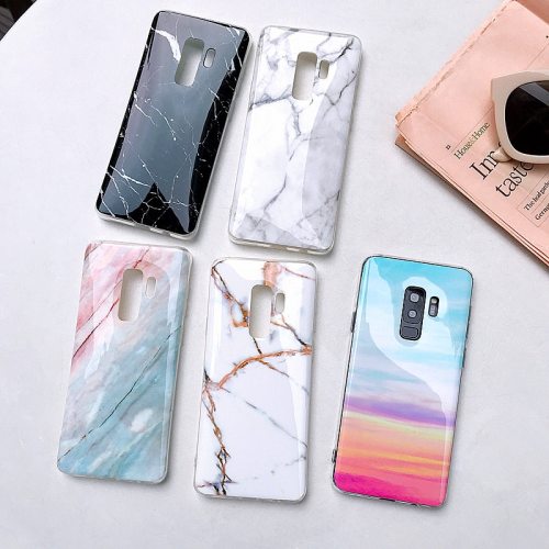 Marble Case For Samsung Galaxy S21 S20 FE Note 20 10 S20 S10 Plus A50 S9 Plus A51 A71 Soft IMD Phone Back Cover