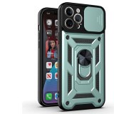 Push The Window Armor Phone Case For iPhone XR 7 8 6 6S Plus 11 12 13 14 Pro Max Mini SE X XS 2020 Shockproof Metal Ring Bracket Cover