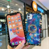 Luxury Dream square Starry sky Phone case For iPhone 14 13 12 11 Pro Max XS Max XR 7 8 Plus SE With ring bracket Silicone soft back cover