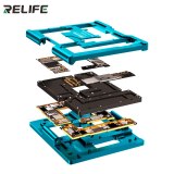 Relife T-009 Motherboard Mid-level Test Fixture Tester 4-in-1 Double-Ended Spring Probe Non-Slip for IP12 Pro Max Mini Tools