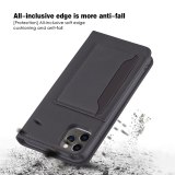 Leather Flip Case Cover For iPhone 6 7 8 Plus X XS XR 11 Pro Max 12 13 Wallet Case Bus Card Slots Shockproof Flip Shell
