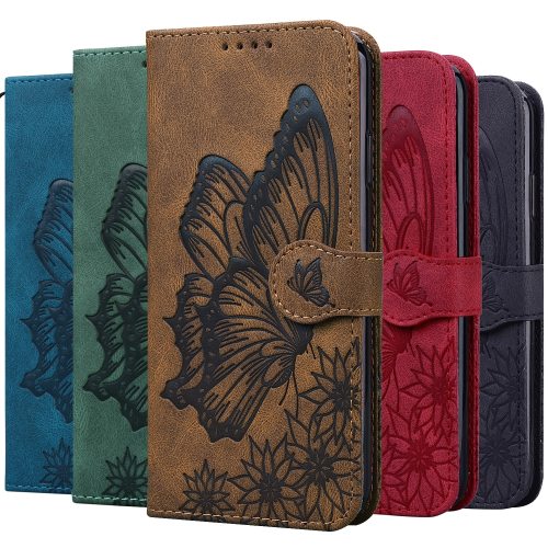 Retro Flip Leather Phone Case For iPhone13 12 11 Pro X XS XR Max 6 7 8 SE 2 6S Plus Fundas Card Holder Butterfly Stand Book Cover
