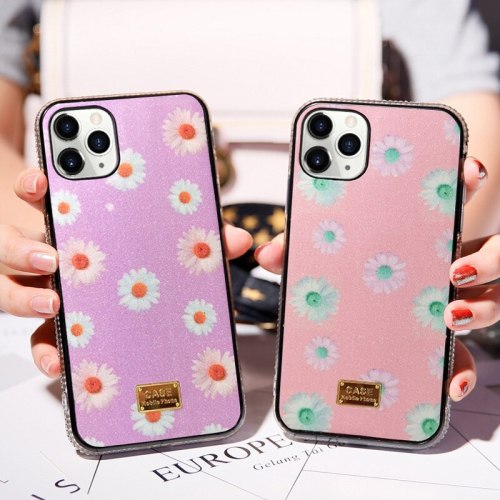 New Flower Girl Glitter For iPhone 13 12 mini 11Promax XR X XSMAX 7 8plus 6 6splus side Diamond Case