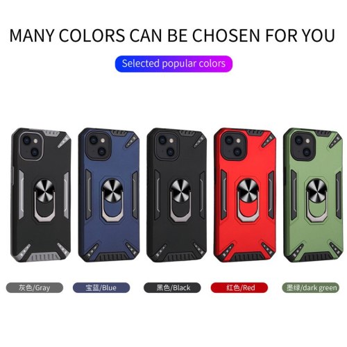 Shockproof Armor Kickstand Phone Case For iPhone 13 12 11 Pro max XS XR 6 6S 7 8 Plus XS Max Finger Magnetic Ring Holder Cover