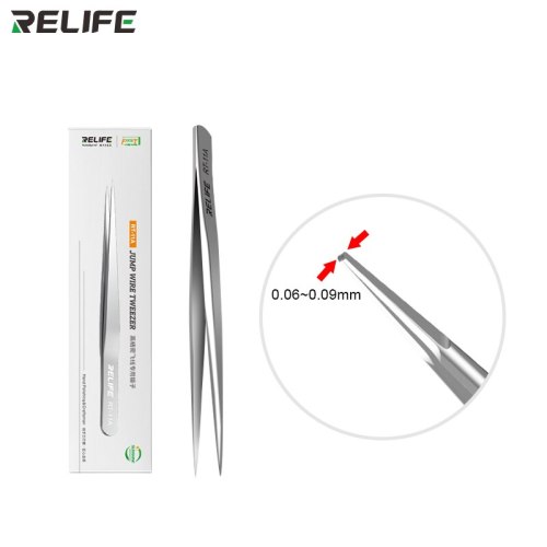 RELIFE RT-11A ltra High Precision Flying Wire Tweezers Straight /bent Tip Special For Flying Line Phone Repair Tools