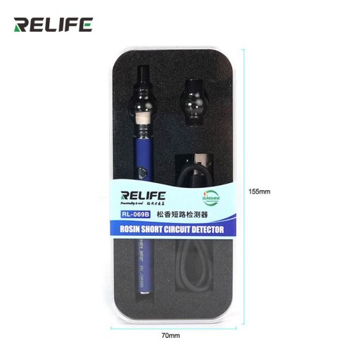 RELIFE RL-069B Rosin Atomizer Rosin Flux Pen Short Circuit Detection USB Charging for Mobile Phone Computer Motherboard Repair