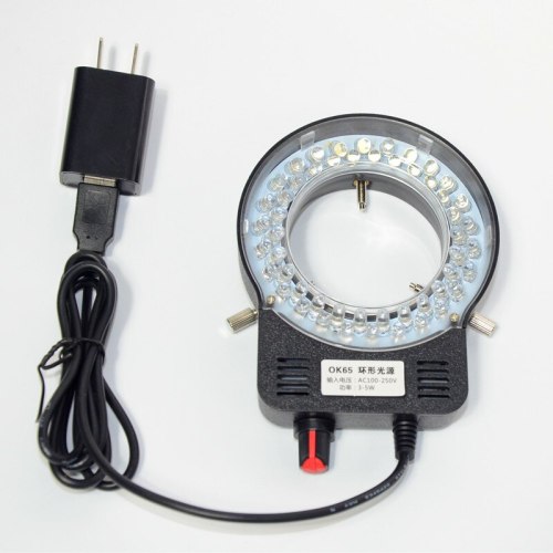 OK65 RinglampUSB 52pcs LED Bulbs Adjustable Lights Bright Lamps Biological Stereo Microscope Light Source Ring Lamp