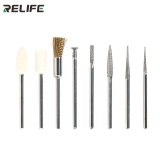 RELIFE RL-068 6-speed Power Adjustment Mini Polishing Pen for CPU and Motherboard Repair Screen Polishing with 8 Grinding Heads