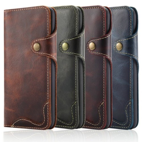 Real Leather For Apple iPhone 13 12 Mini 11 Pro Max Case Retro Wallet For iPhone XR X 7 8 Plus SE 200 Flip Cover Case
