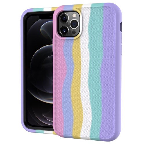 Anti-fall Armor Rainbow Case For iPhone 13 12 Mini 11 Pro Max XR XS 6S 7 8Plus Luxury Soft Shockproof Cover Phone Accessories