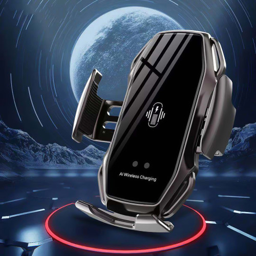 10W Wireless Charger A5 Infrared Sensor Automatic Clamping Fast Charging Phone Holder Mount Car Charger For iPhone Huawei Samsung