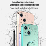 Luxury Plating Magnetic Car Ring Phone Case For iPhone 14 13 12 11Pro Max XS Max XR X 7 8 Plus Soft Bracket Holder Shockproof Cover