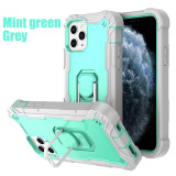 Rugged Shockproof Armor Bumper Phone Case For iPhone 14 13 12 Pro Max 11 Pro XS Max X XR 7 8 Plus Anti-Knock Ring Kickstand Hard Cover