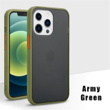 For iPhone 14 13 12 11 Pro Max Case Shockproof Bumper Matte Soft TPU Phone Case For iPhone X XR XS Max 7 8 Plus Skin Clear PC Cover