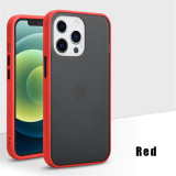 For iPhone 14 13 12 11 Pro Max Case Shockproof Bumper Matte Soft TPU Phone Case For iPhone X XR XS Max 7 8 Plus Skin Clear PC Cover