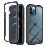 Hybrid Shockproof Bumper Phone Case For iPhone 14 13 12 11 Pro Max XR XS Max X 7 8 Plus 12 13Mini Transparent With Screen Protector Cover