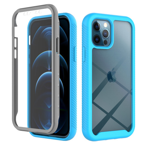 Hybrid Shockproof Bumper Phone Case For iPhone13 12 11 Pro Max XR XS Max X 7 8 Plus 12 13Mini Transparent With Screen Protector Cover