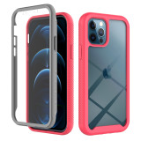 Hybrid Shockproof Bumper Phone Case For iPhone 14 13 12 11 Pro Max XR XS Max X 7 8 Plus 12 13Mini Transparent With Screen Protector Cover