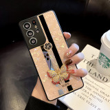 Luxury Rhinestone Fashion 3D butterfly Phone Case For Samsung Galaxy S21 S20 Plus Fe 5G Note 20 Ultra A42 A52 A72 Cover
