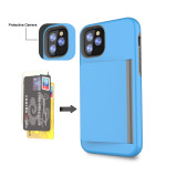 Candy Color Case Armor Card Slot Cover for iPhone 14 13 12 11 Pro Max Mini 7 8 Plus 6 6s X XS MAX XR Phone Case