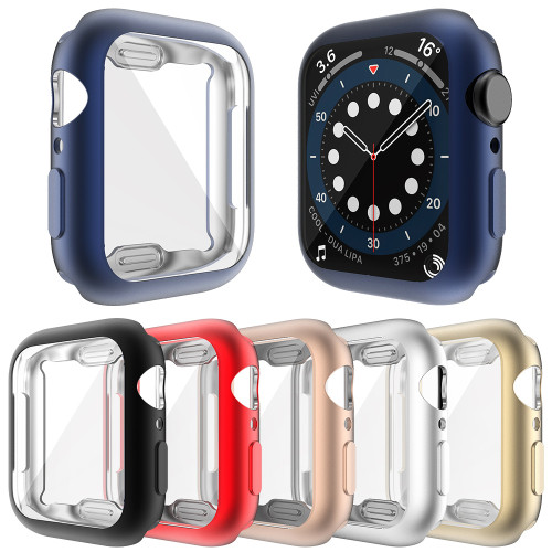Fashion Exquisite Matte Cover for Apple Watch SE Case Series 6 5 4 38mm 40mm 41mm 42mm 44mm 45mm TPU Bumper Screen Protector for iWatch Soft Shell