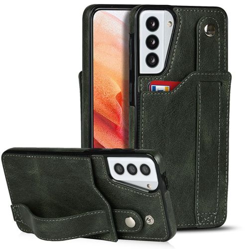 Wristband Card Slot Leather Case for Samsung S20 S21 Plus Fe Note 20 Ultra A22 A32 A52 A72 A82 5G Multifunctional Bracket Case