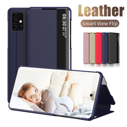 Smart View Flip Case for Samsung Galaxy S21 S20 FE S10 S8 S9 Note 8 9 10 20 J4 J6 Plus Ultra A50 A70 A51 A71 A52 A72 A32 A12 M51