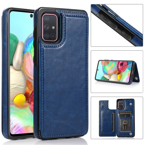 Luxury Magnetic Double Buckle Leather Case for Galaxy S21 FE S20 Ultra Note 20 10 8 9 Pro S9 S10 Plus A32 A52 A72 A51 A71 Cover