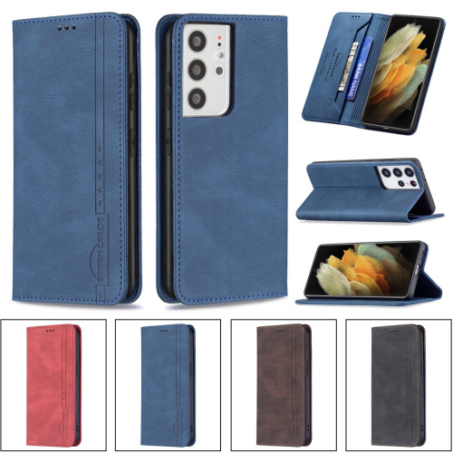 Flip Case for Samsung Galaxy S22 Ultra S21 Plus S21 EF S20 Luxury Wallet Magnetic Stand Book Cover Phone Bag