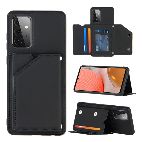 PU Leather Wallet Case for Samsung Galaxy S21 S20 FE A02S A32 A12 A52 A72 A70 A30 A20 A31 A51 A71 Card Pockets Back Flip Cover