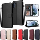 Leather Case for Samsung Galaxy S21 Ultra S20 S10 S9 S8 Plus S7 S6 Edge S5 S20 S21 FE S10E Plus Wallet Case For Note 20/10/9/8