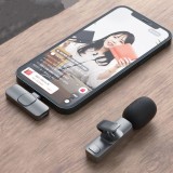 Wireless Lavalier Microphone Built-in Noise Reduction Chip Mini Portable Mic Interview Recording Vlog for iphone Android