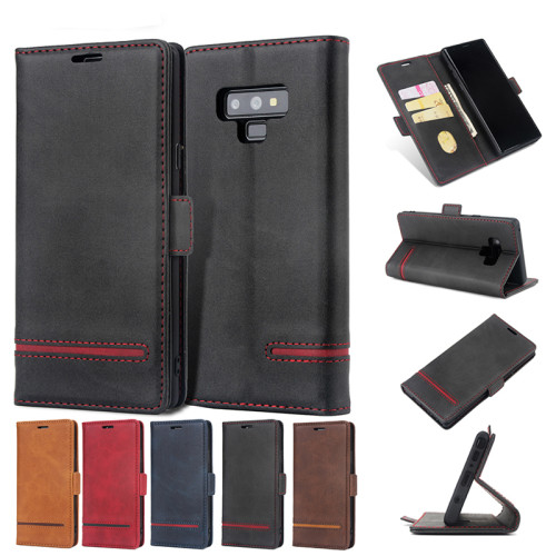 Luxury Wallet Flip Note10plus A70 A50 A30 Leather Case for Samsung Galaxy S8 S9 S10 E Plus Note 9 10 + Phone Cover Shell