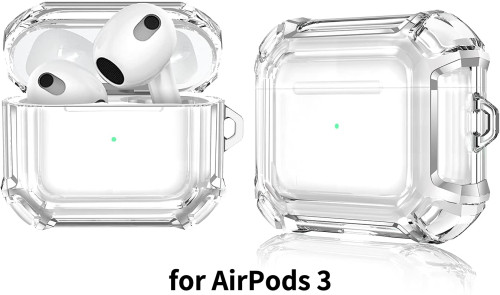 New Transparent Case for 2022 AirPods 2 3 Pro Clear Anti-Fall Protective Ultra Slim Shockproof Skin Cover for AirPods 3 Charging Box