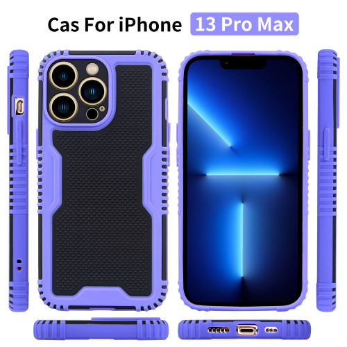 Two-Color Blade 2-In-1 For iPhone 13 12 11 Pro XS Max 7 8 Plus X XS XR Silicone Non-Slip Anti-Fall Protective Cover