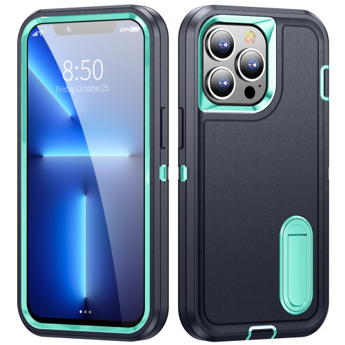 Heavy Armor Shockproof Defend Case For iPhone 13 Pro Max 12 Pro 11 Pro Max Metal Bracket Military Grade Protection Back Cover