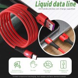 USB Type C Cable For Xiaomi Redmi K20 Pro Type-C Cable Silicone Braided USB C Fast Charger Cord For Samsung Galaxy S8 Phone 1M